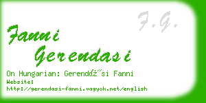 fanni gerendasi business card